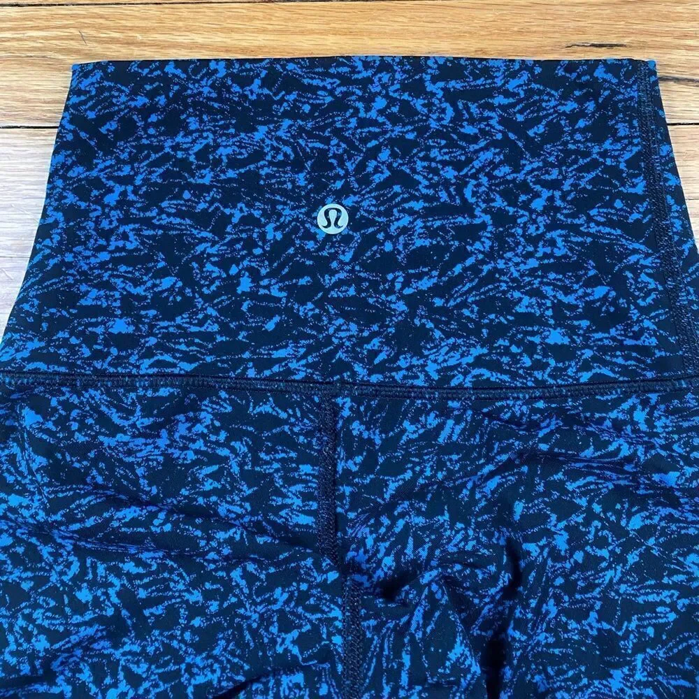 Lululemon Wunder Under Crop (Hi-Rise) Iced Wave Capri Black Size 2
